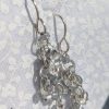 Light Blue-Clear and Silver Earrings A1019