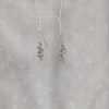 Sky's the Limit Earrings: Pale blue and clear beaded earrings with three hues and various textures, sterling silver hooks for a stylish and unique look.